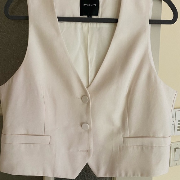 RW&CO. Jackets & Blazers - RW&CO. White Button Up Vest